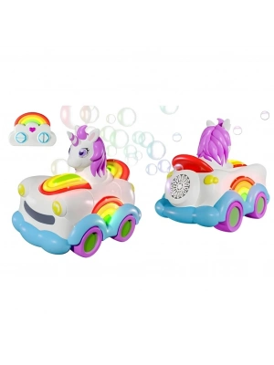 Baloncuk Çıkartan Uzaktan Kumandalı Unicorn Araba 3.7V.USB