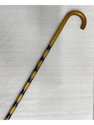 Bambu Desenli Zarif Ahşap Baston