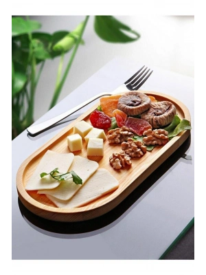 Bambu Sunum Tabağı & Yağdanlık Altı Tabağı  26 CM