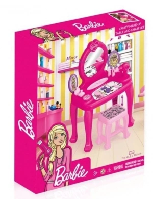 BARBIE AYAKLI MAKYAJ MASASI VE SANDALYESI