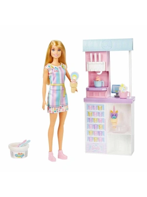 Barbie Dondurma Dükkanı Oyun Seti HCN46