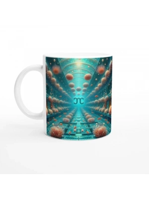 Başak Burcu Baskılı Kahve Kupası - Astral Denizaltı Dünyası Vs1