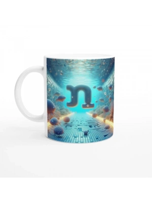 Başak Burcu Baskılı Kahve Kupası - Astral Denizaltı Dünyası Vs2