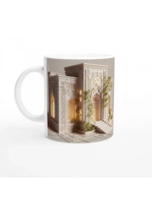 Başak Burcu Baskılı Kahve Kupası - Burçlar Krallığı Şatosu Vs4