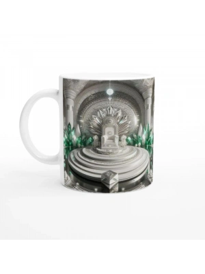 Başak Burcu Baskılı Kahve Kupası - Büyülü Kristal Mağarası Temalı Vs2