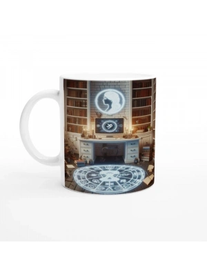 Başak Burcu Baskılı Kahve Kupası - Zodyak Kütüpanesi Vs1