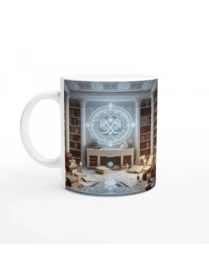 Başak Burcu Baskılı Kahve Kupası - Zodyak Kütüpanesi Vs3