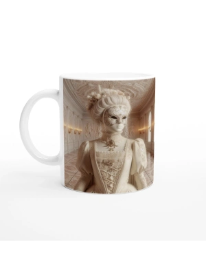 Başak Burcu Baskılı Kahve Kupası - Zodyak Maskeli Balo Vs3