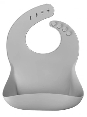 Basics Silikon Mama Önlüğü Powder Grey