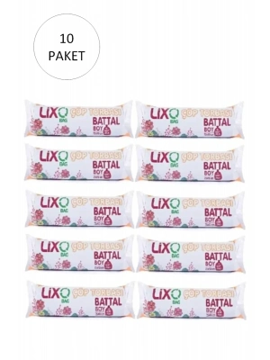 Battal Boy Çöp Torbası 75 x 90 cm 10 Lu Rulo x 10 Paket = 100 Adet (Mavi)