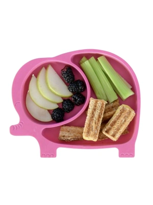 ®  Bebek ve Çocuk için Sevimli Fil Model Desenli Yemek Bebek Mama Kabı Bölmeli Tabak