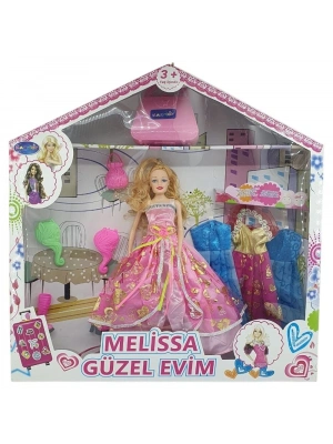 Bebek Yedek Elbiseli Ve Aksesuarlı - 1115-21 - Açık Pembe