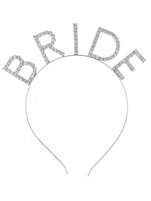 Bekarlığa Veda Kristal Taşlı Gümüş Bride Tacı