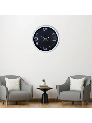 Beyaz 40 Cm Metal Modern Duvar Saati