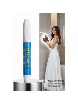 ® Beyaz Derz Kalemi - Seramik Arası Rötüş Kalemi - 60mt Kapasiteli Profesyonel Beyazlatıcı