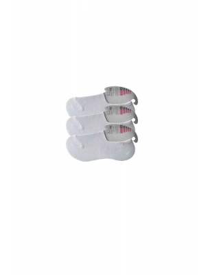 Beyaz Kadın Babet Çorap 3 çift