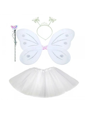 Beyaz Kelebek Kostümü Seti