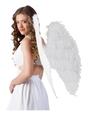 ® Beyaz Renkli Büyük Boy Melek Kanadı 55x80 cm