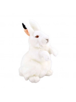Beyaz Tavşan Peluş 28 cm