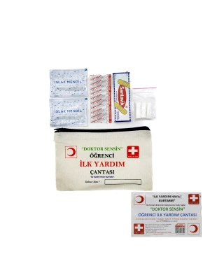 Bez Çantalı Öğrenci İlk Yardım Seti