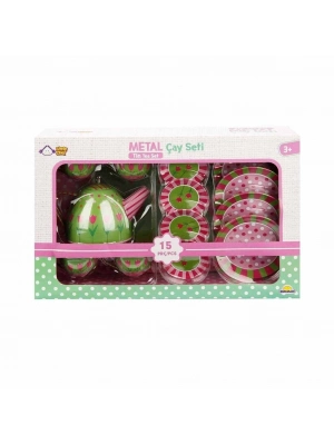 ® 02169 Metal Oyuncak Çay Takımı 15 Parça -
