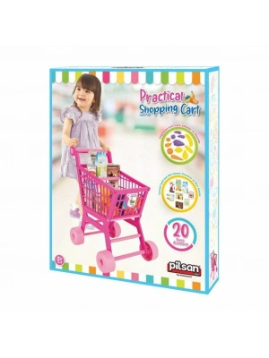 ® 07 608   Pratik Pembe Market Arabası (meyve ve sebze)