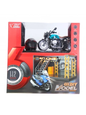 ® 1/12 Motosiklet Latte PB 3R Sesli ve Işıklı