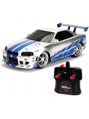®  1:16 Fast & Furious Kumandalı Brians Nissan Skyline GT-R Turbo Araba