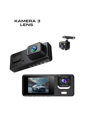 ® 1080P 3 Kameralı Araç DVR -Q301
