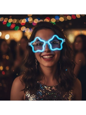 12 Adet Yıldız Gözlük – Glow Partisi ve Etkinlik İçin