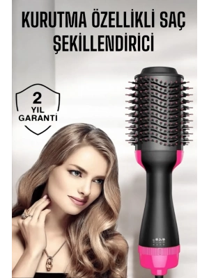 ® 1200 Watt Gücünde, Negatif İyon Teknolojili, 3 Isı Kademeli Fön Tarağı