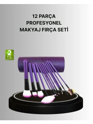 ® 12’li Makyaj Fırça Seti Fondöten Allık Far Karıştırma İçin Tam Uyumlu