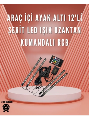 ® 12V LED Işık Seti – Kumandalı ve Renk Ayarlı