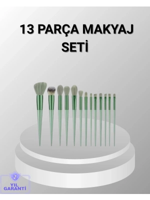 ® 13 Parça Makyaj Fırça Seti – Ergonomik, Dökülme Yapmayan, Taşınabilir