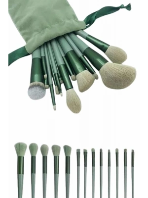 ® 13 Parça Makyaj Fırça Seti Far Kontür Aydnlatıcı Fırçası İz Bırakmaz Hafif ve Yumuşak