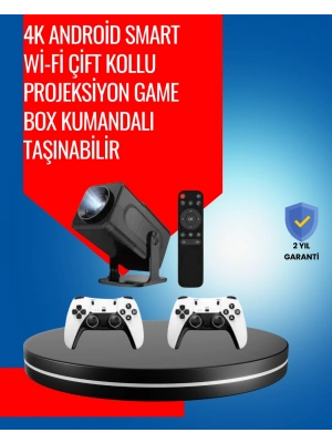 ® 1.5 KG Ağırlığında, 4500 Retro Oyunlu Multimedya Projektör