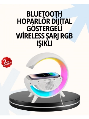 ® 15W Hızlı Şarj Destekli LED Atmosfer Işığı ve Alarm Fonksiyonlu Lamba