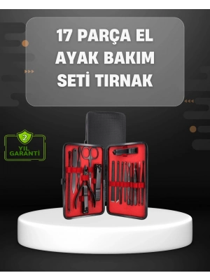 ® 17 Parçalık Profesyonel Manikür Seti – Paslanmaz Çelik