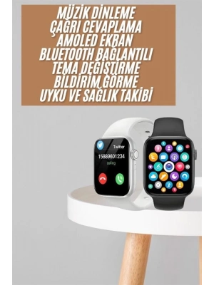 ® 1.83 İnç Akıllı Saat Android ve İOS Uyumlu Çağrı Cevaplayabilen Adımsayar GPS Takibi