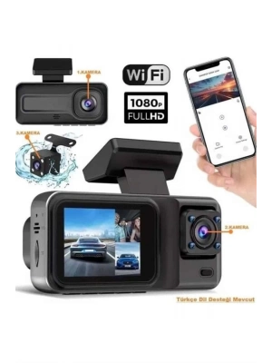 ® 2 İnç Araç İçi Kameralı Ekran 1080P Full HD Kaliteli Hafıza Kart Destekli