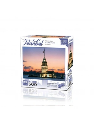 ®  20059 Kız Kulesi Gün İstanbul 500 Parça Puzzle -KS Puzzle