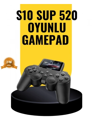 ® 2025 A Kalite S10 Gamepad 520 Oyunlu TV Bağlantılı Retro Atari Konsolu