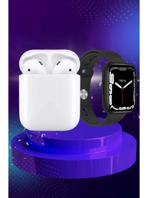 ® 2025 Model Akıllı Saat ve 2.Nesil TWS Bluetooth Kulaklık ANC Özelliği Amoled Ekran