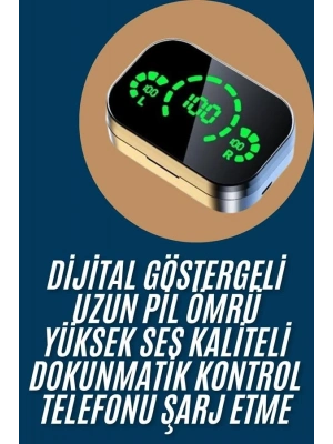 ® 2025 Model Bluetooth Kulaklık Telefon Şarj Edebilen Çağrı Cevaplama Dijital Göstergeli