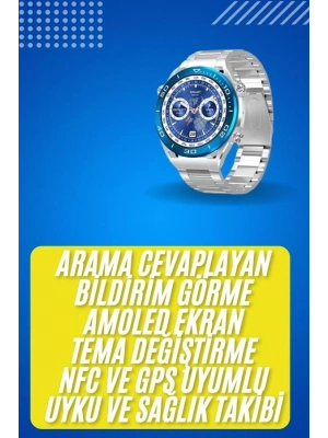 ® 2025 Model Yuvarlak Ekran Android ve İOS Uyumlu GPS Takibi Yapabilen Akıllı Saat