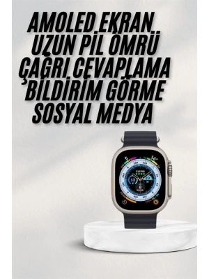 ® 2025 Yeni Model Akıllı Saat Android ve İOS Uyumlu Çağrı Cevaplama