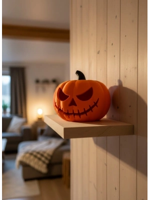 ® 21 cm Kapaklı Balkabağı Kutu Konsept Dekor