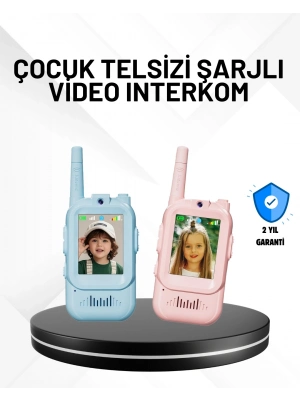 ® 3–12 Yaş Çocuklara Uygun Görüntülü Walkie Talkie Seti