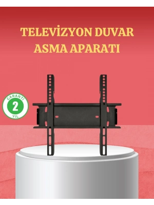 ® 32-42 İnç TV Askı Aparatı Kolay Kurulum Düz ve Kompakt Tasarım
