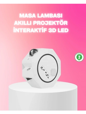 ® 360° Döndürülebilir Yıldızlı Gökyüzü Projeksiyon Gece Lambası